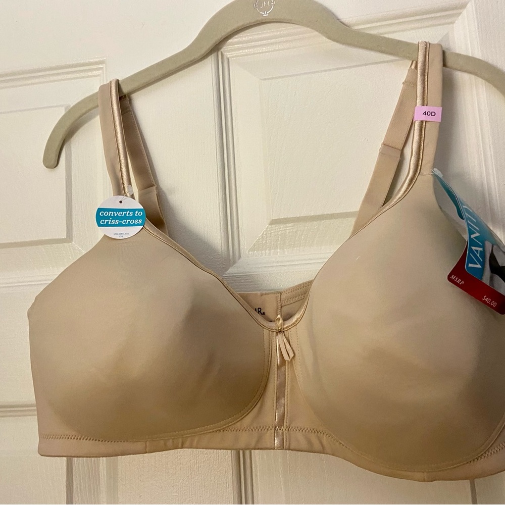 VanityFair 40d wire free supportive bra with adjustable straps